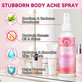 Nozerix 360° spray nozzle close-up, allows even coverage on body