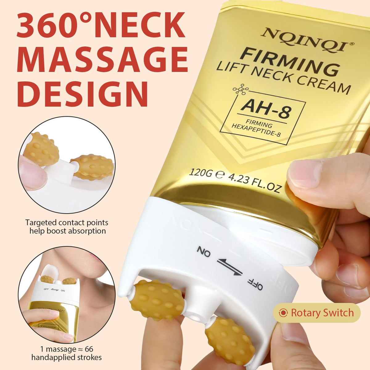 NQINQI size-and-scale with hand to show 4.23 fl oz for purchase decision