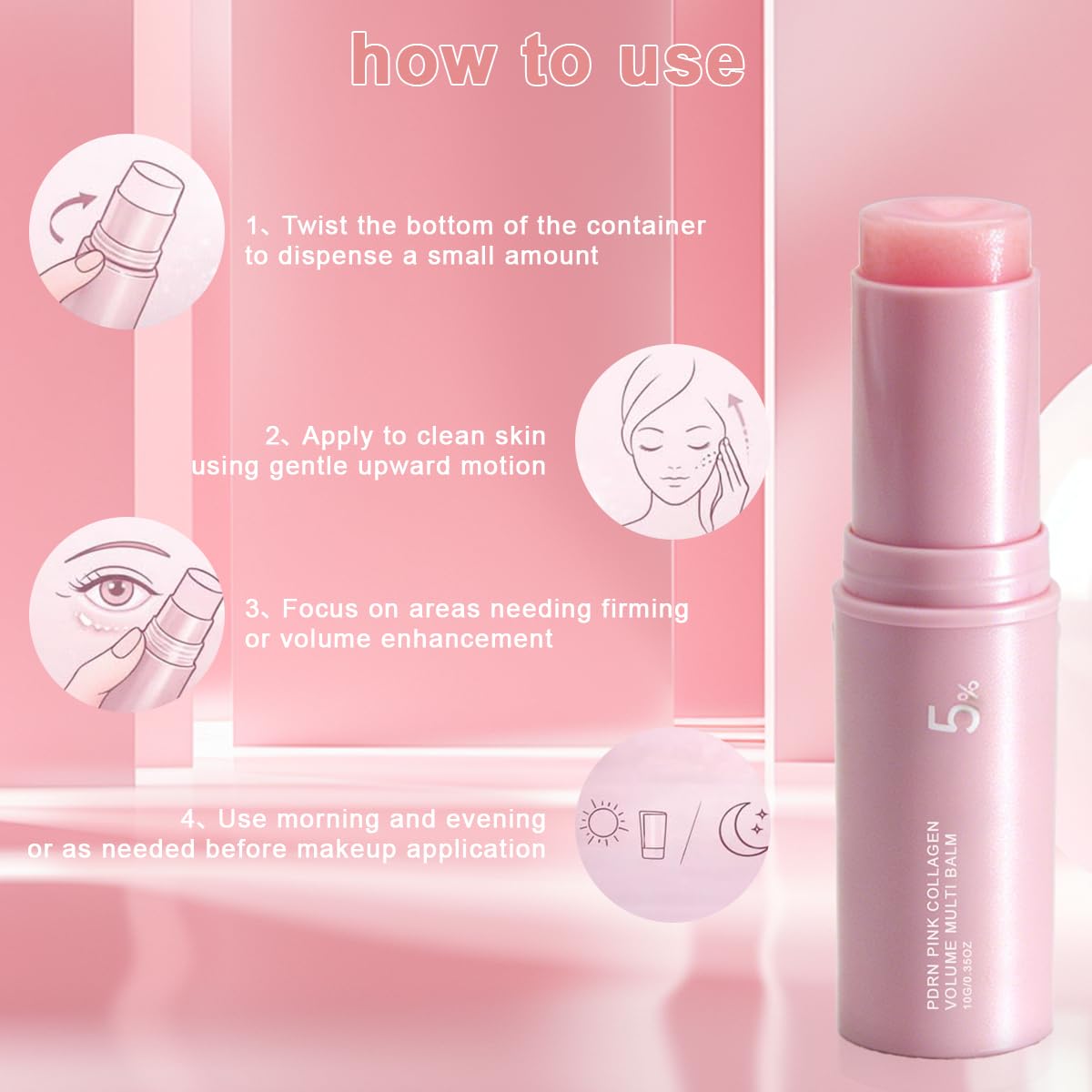 NRAEC using balm on neck in lifestyle scene, supports firmer look
