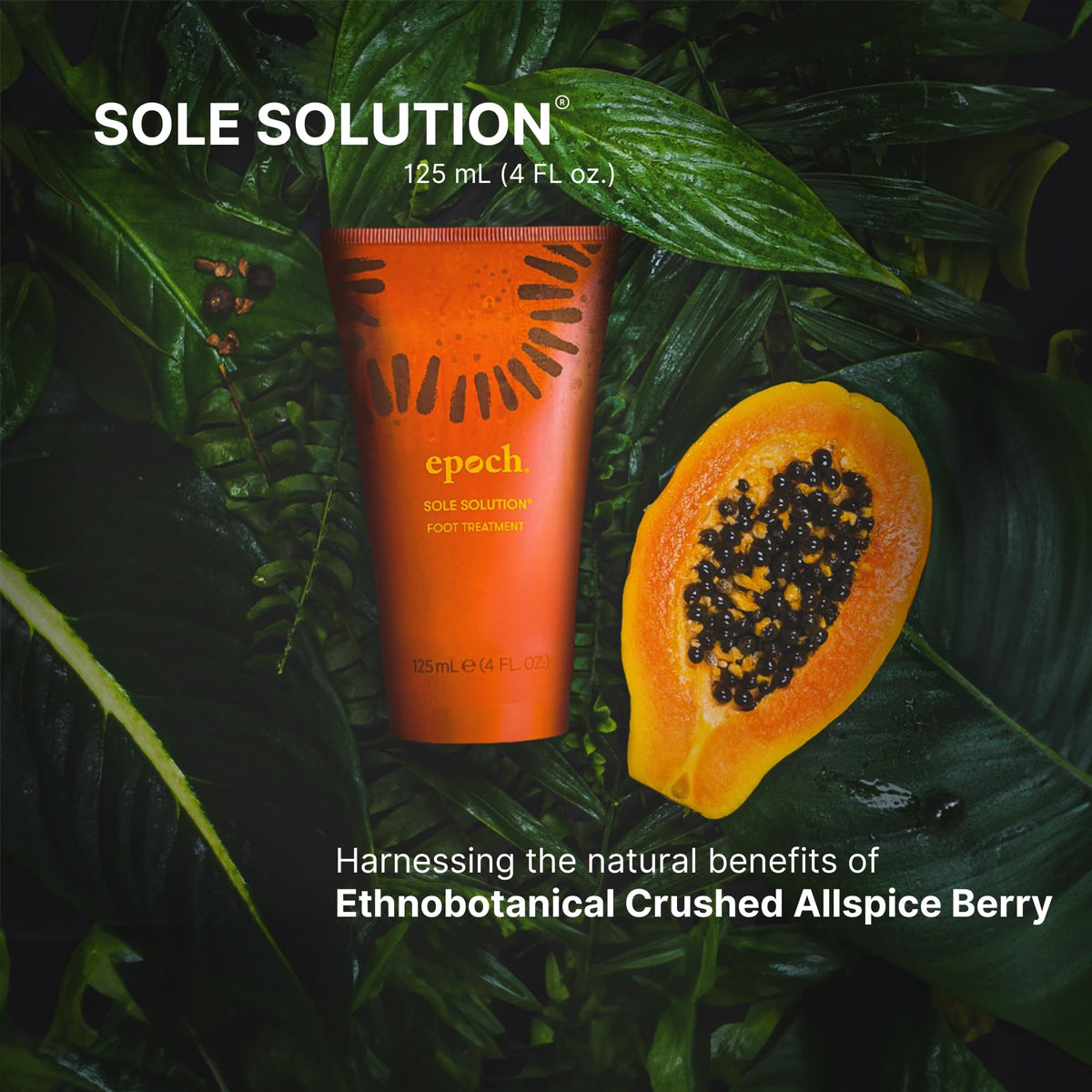 Nu Skin ingredient label closeup, showcases urea and papain for intensive treatment benefit