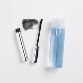 Nu Skin mascara brush close-up demonstrating curved bristles for lift and precise application benefit