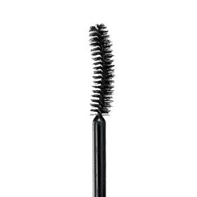 Nu Skin mascara texture swipe on skin showing smooth, non-clumpy finish and buildable coverage benefit