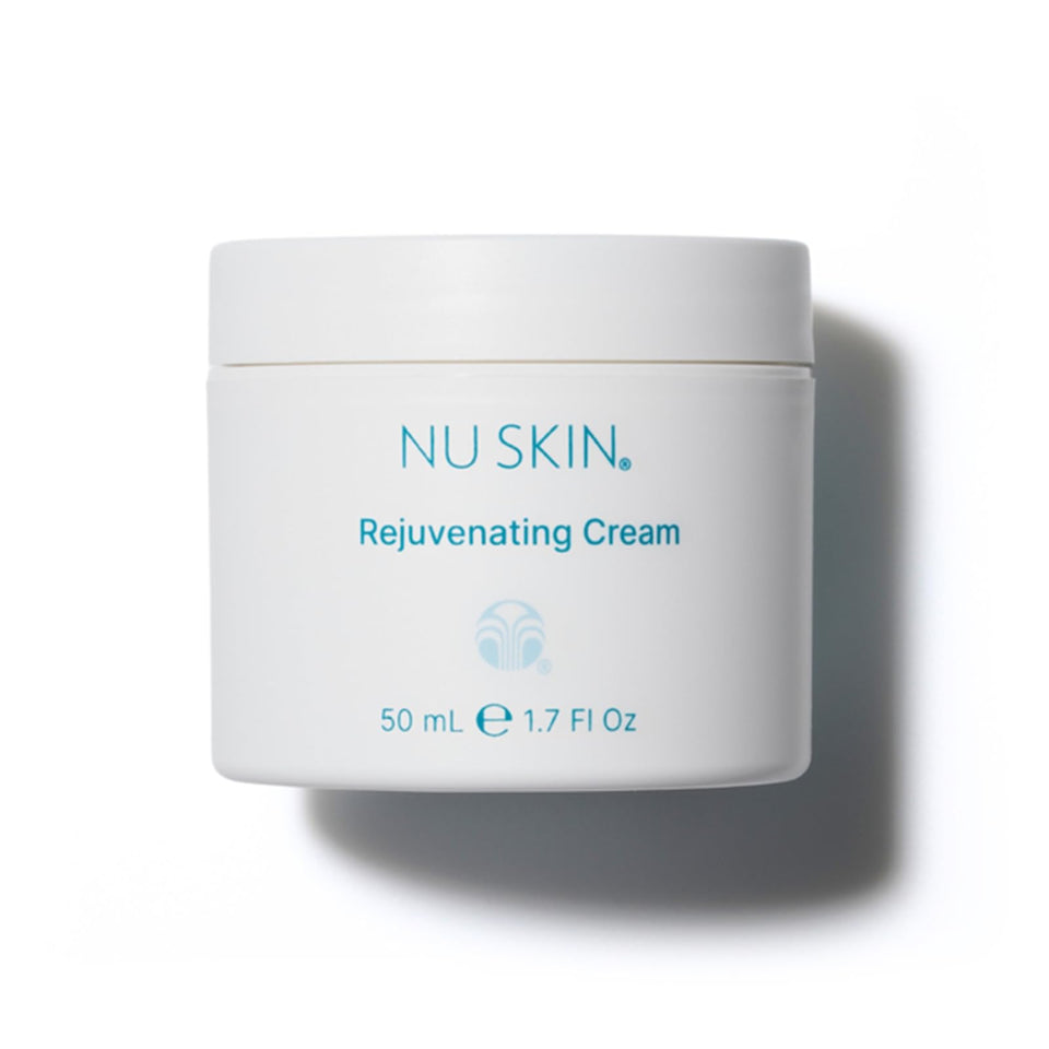 Nu Skin front jar showing product label and benefits