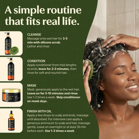 Nuani bottles staged in shower demonstrating pump convenience for daily routines