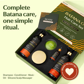 Nuani batana shampoo and conditioner with pumps for easy, controlled dispensing