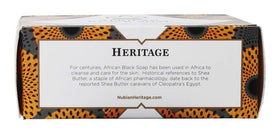 Nubian Heritage soap in hand demonstrating a 5 oz bar size and ease of use
