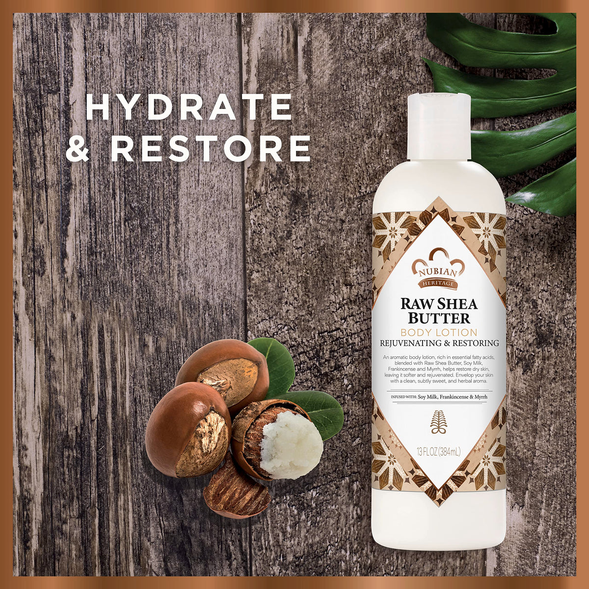 Nubian Heritage close-up of lotion texture demonstrating rich creamy hydration