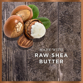 Nubian Heritage ingredients label detail highlighting raw shea and clean formulation