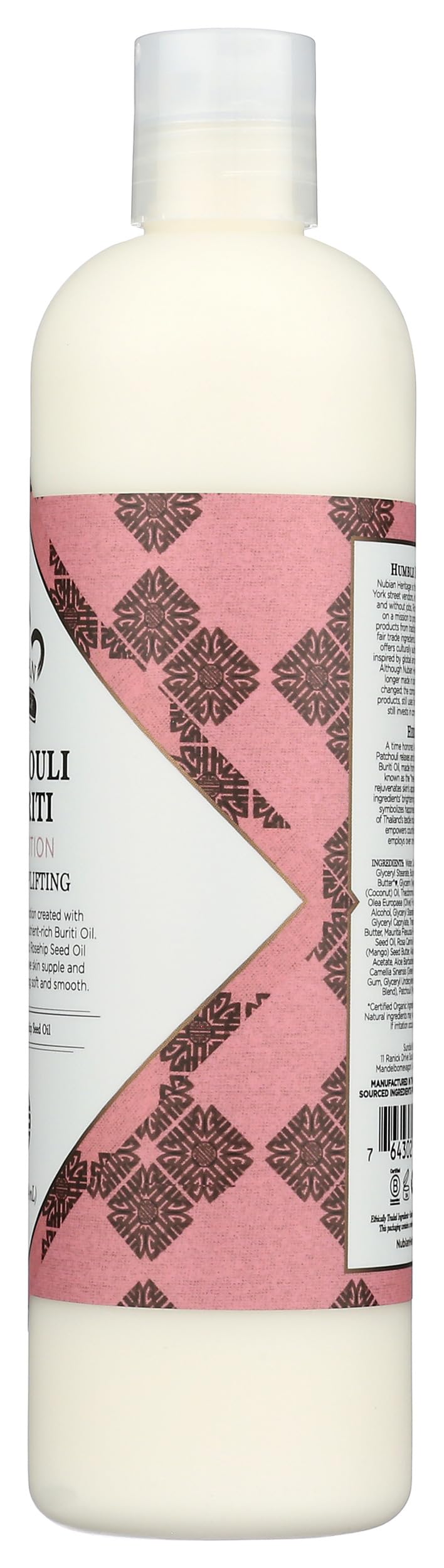 Nubian Heritage applied on elbow showing smooth skin and targeted moisturization benefit