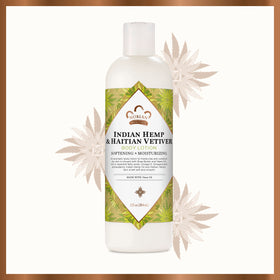 Nubian Heritage label close-up highlighting ingredients like shea and neem