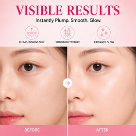 NUDENTA balm applied under eye for instant plumping and reduced dryness