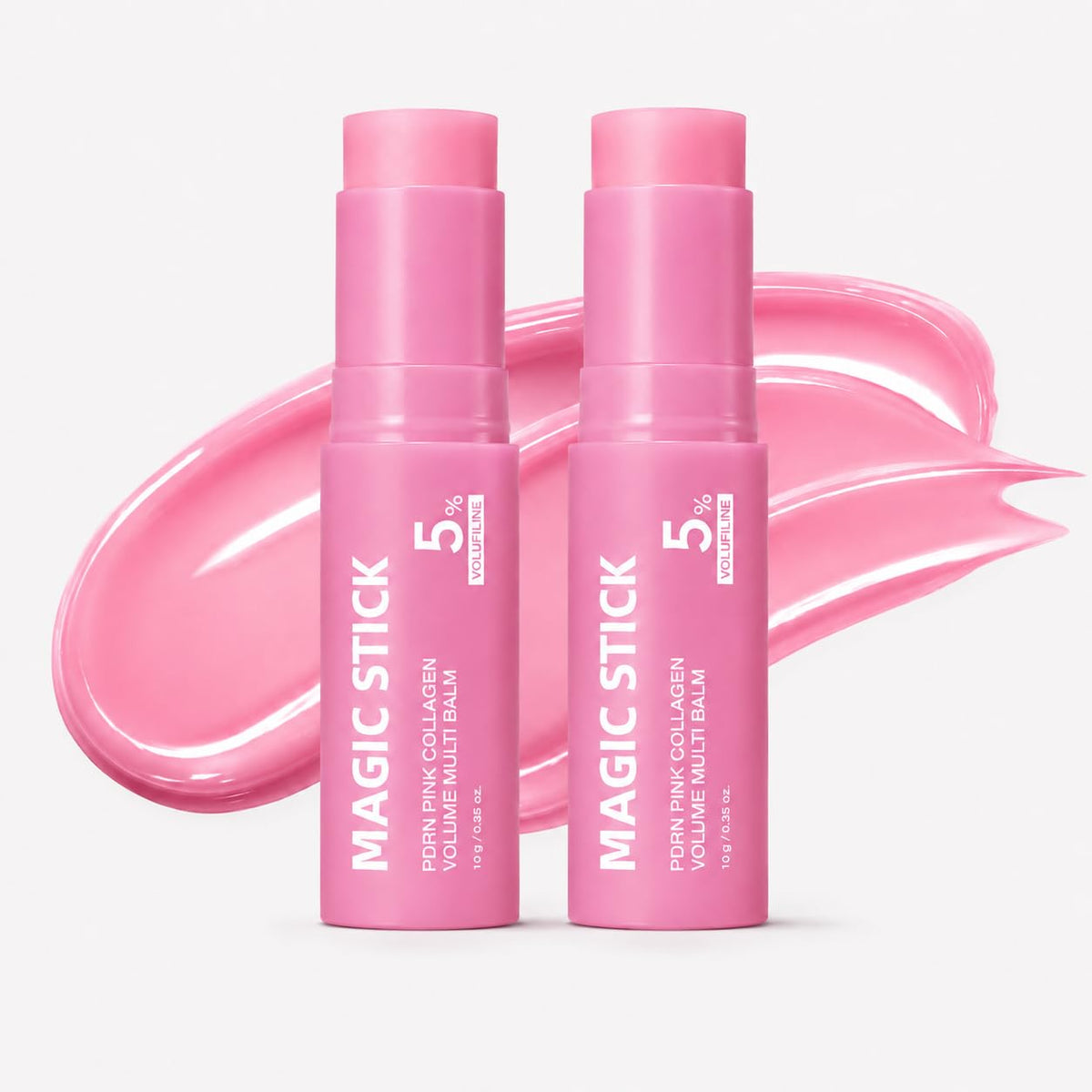 NUDENTA balm stick front packaging showing compact travel friendly design and brand