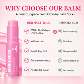 NUDENTA balm used along neck and jawline for smoothing and targeted care