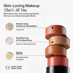 Nudestix blending brush detail demonstrating soft bristles for seamless blending