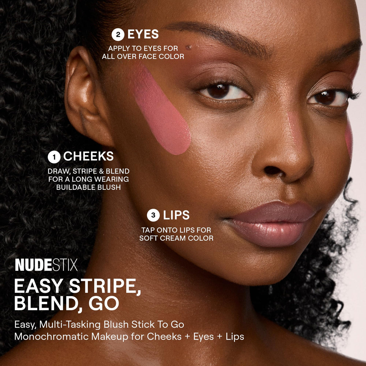 Nudestix Nudies Matte Lux built-in brush detail for easy blending benefit