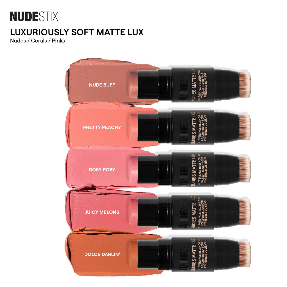 Nudestix Nudies Matte Lux beside coin showing compact travel-friendly size
