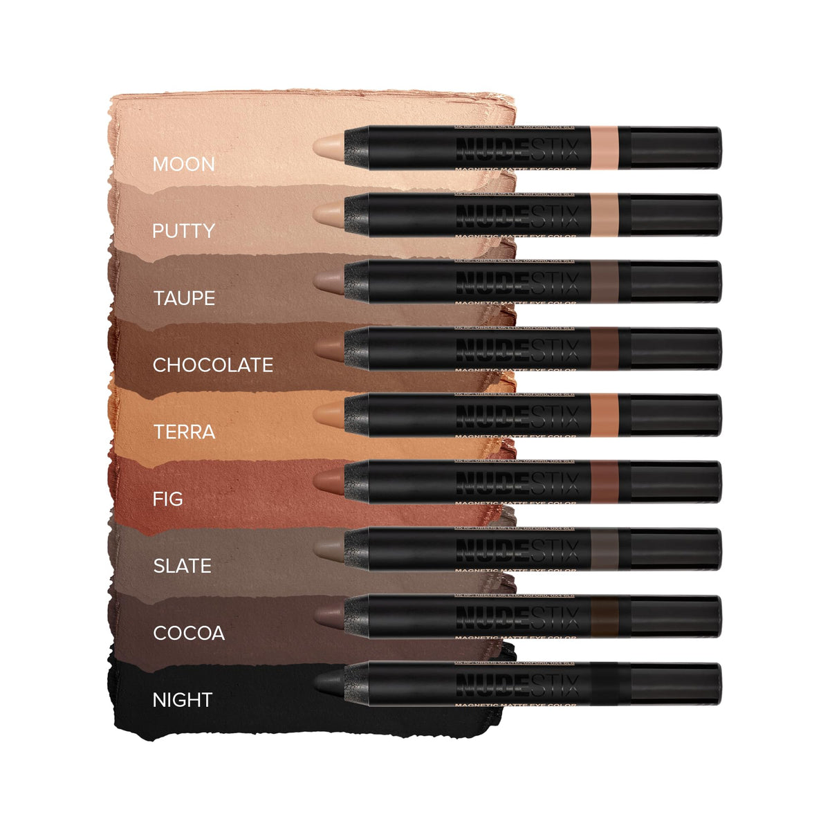 Nudestix pencil held in hand for size scale and travel-ready benefit