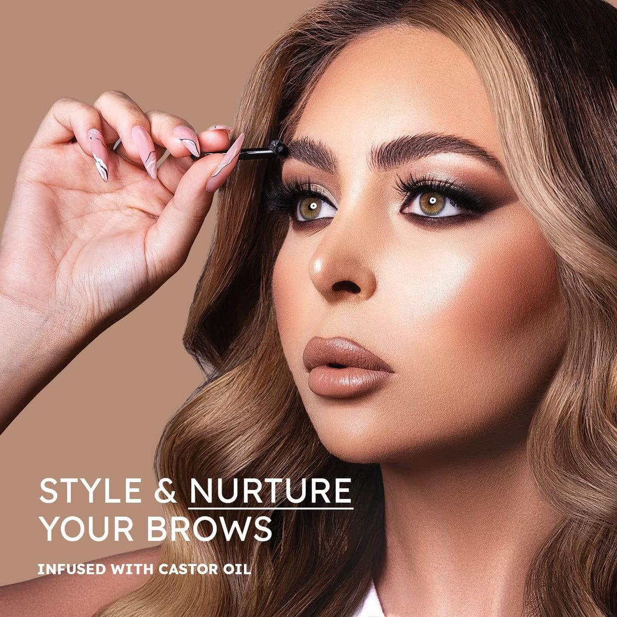 NueDerma before and after brows showing lifted feathered look and volume