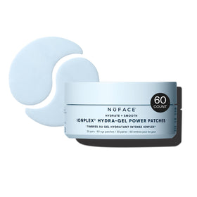 NUFACE front packaging of IonPlex Hydra-Gel Power Patches showing product name and count, convenient for travel
