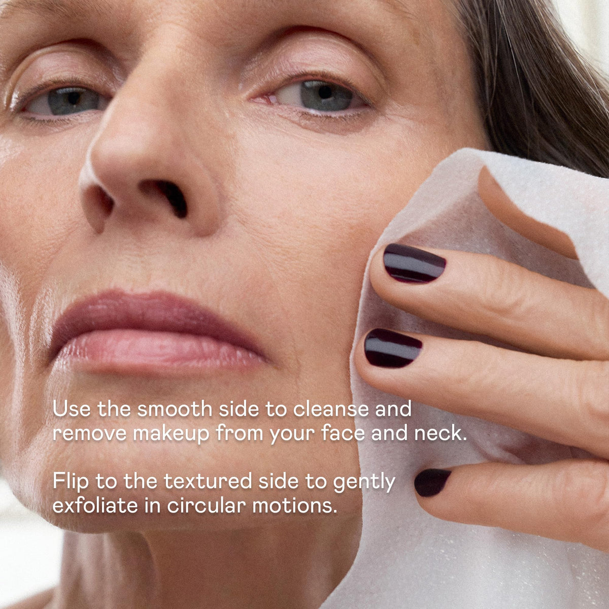NuFACE wipes staged on bathroom counter emphasizing prep for microcurrent devices
