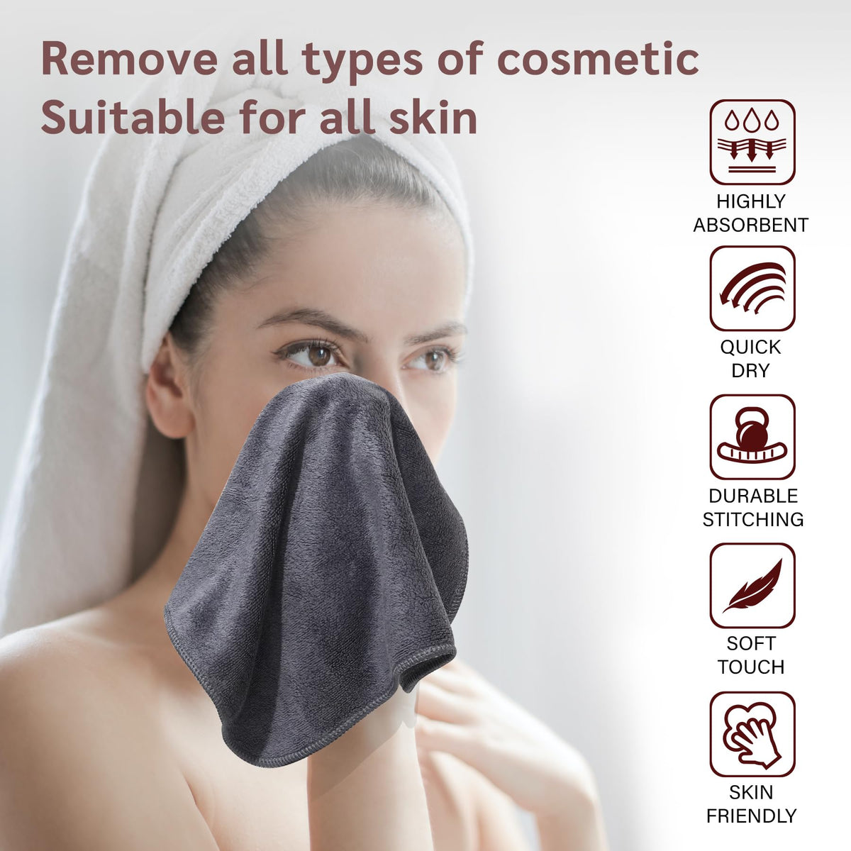 NUGILLA close-up microfiber texture highlighting gentle effective lift