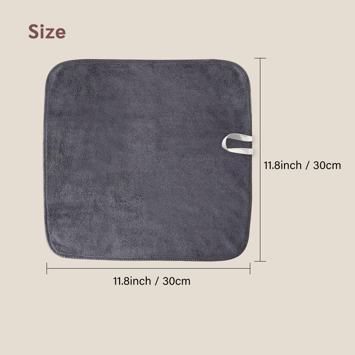 NUGILLA hanging loop on cloth for quick drying and storage