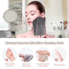 NUGILLA towel with removed makeup illustrating effective lifting and clean finish