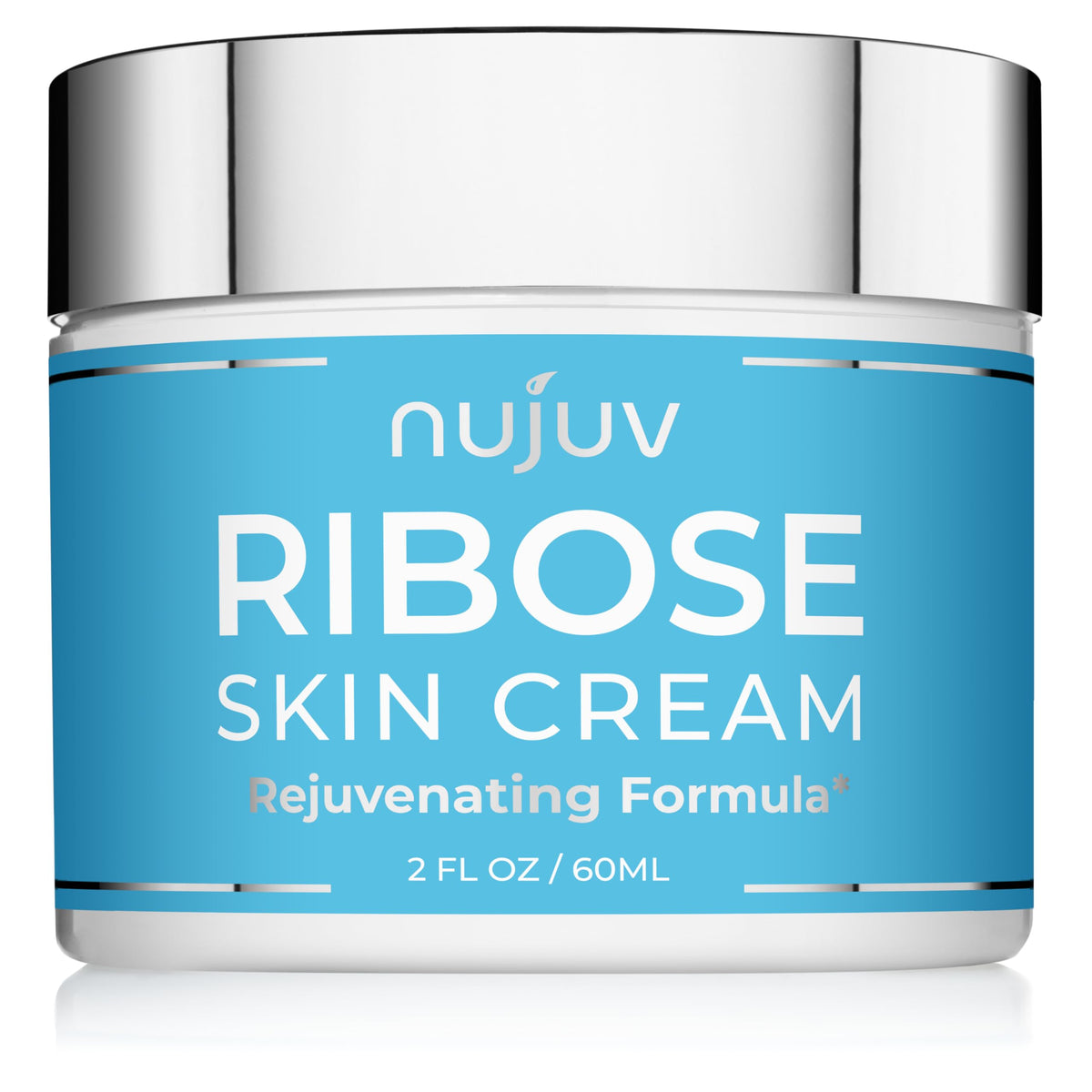 nuJuv front jar view showing clean packaging and size benefit