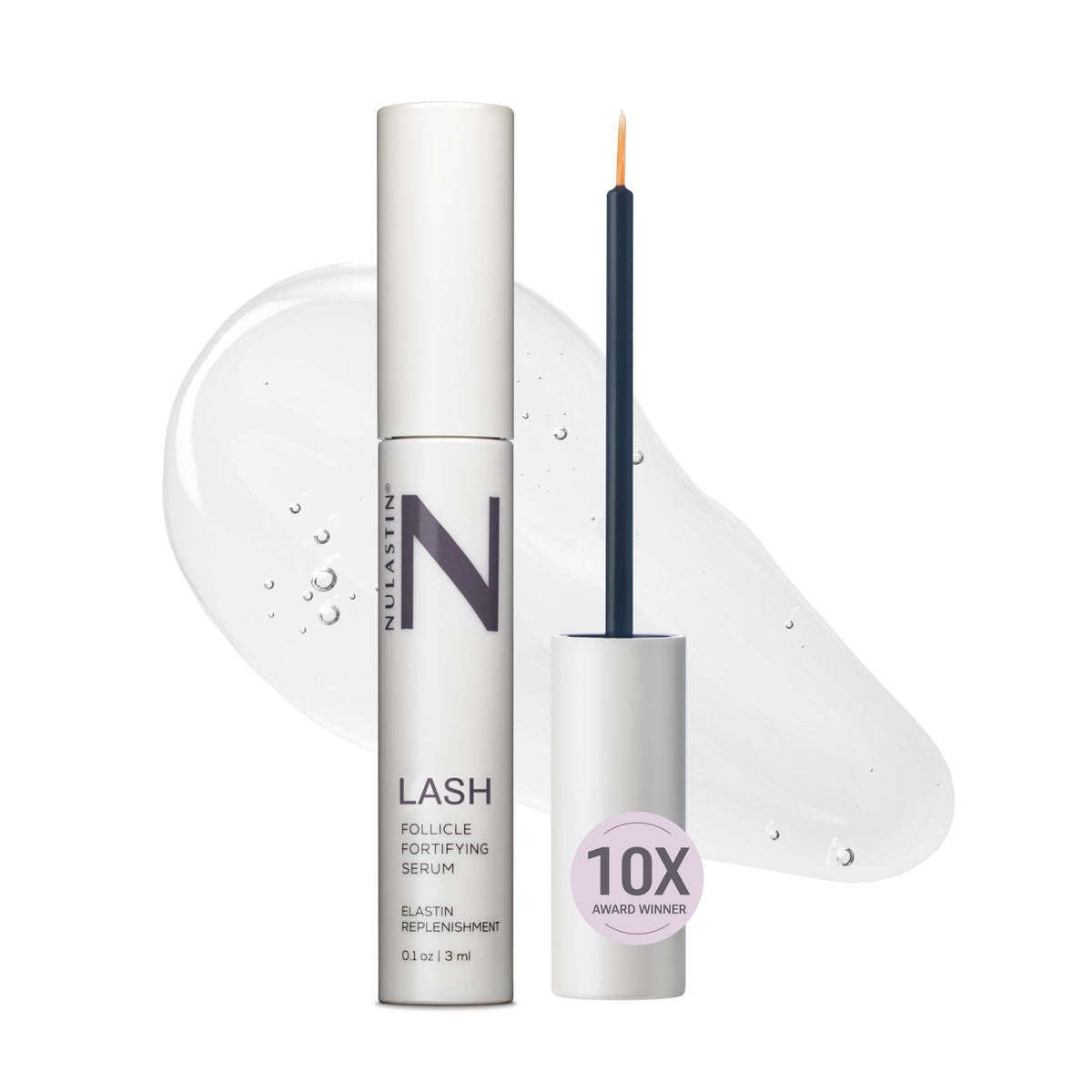 NULASTIN front packaging showing product and volume, clarifying bottle design and benefit