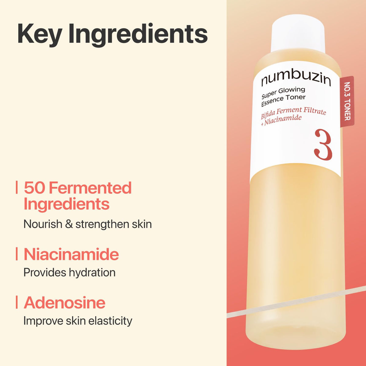 numbuzin cotton pad usage showing gentle exfoliation and pore-refining benefit