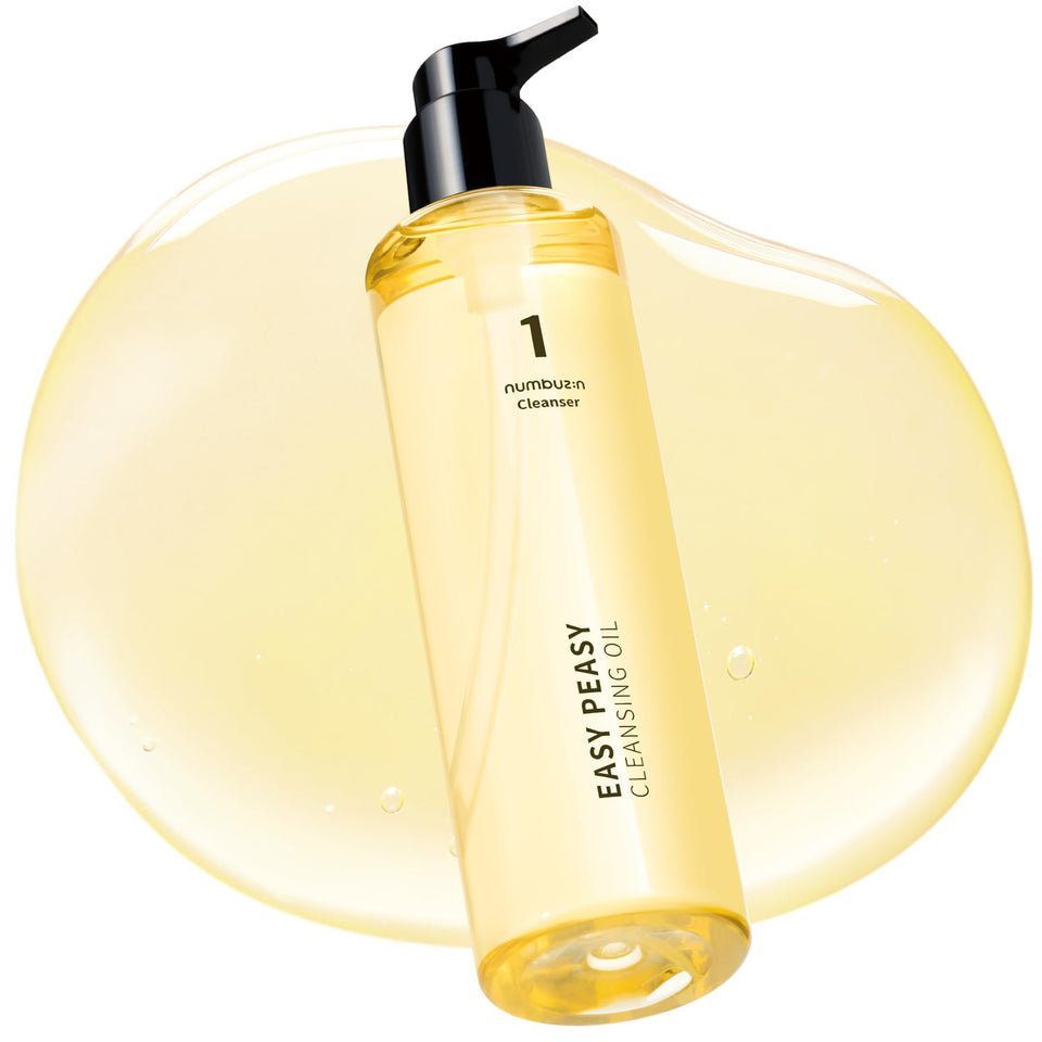 numbuzin front bottle showing label and clear lightweight formula benefit