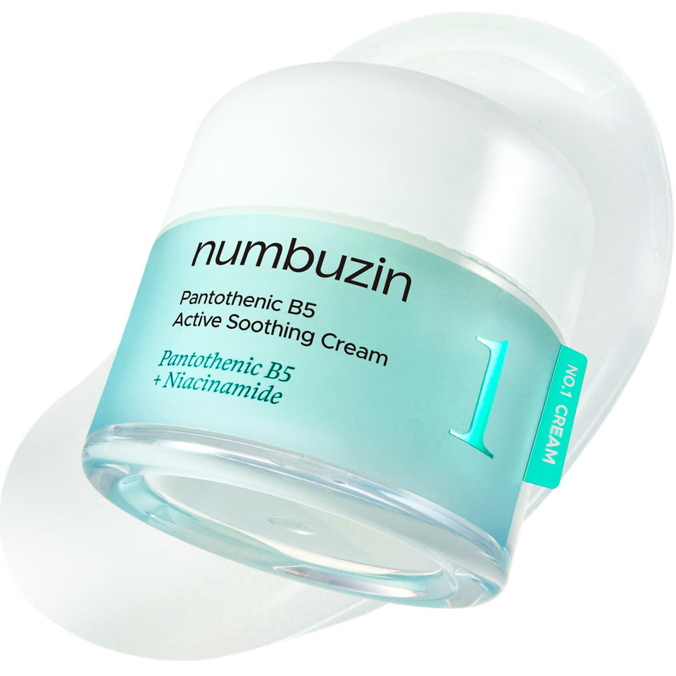 numbuzin front packaging showing No.1 B5 cream and calm branding benefits