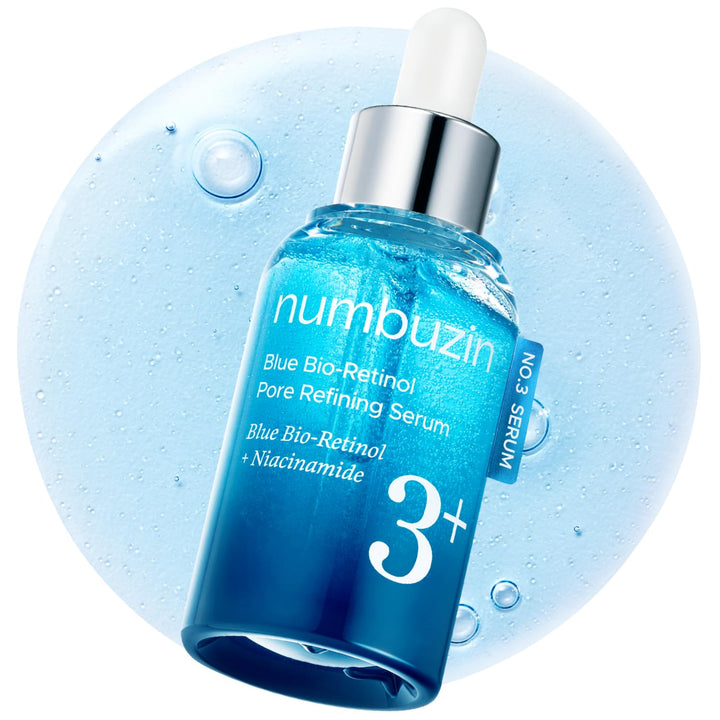 numbuzin front packaging of No.3 serum showing clean design and clarity benefit