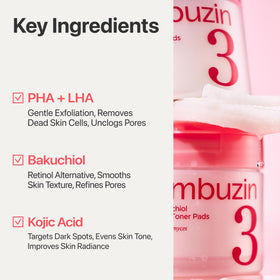 numbuzin ingredients label with bifida and bakuchiol, transparency and gentle care benefit