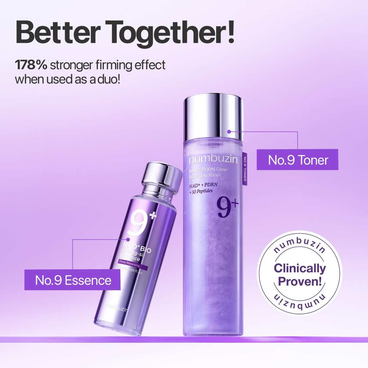 numbuzin label detail close-up highlighting key ingredients and usage tips