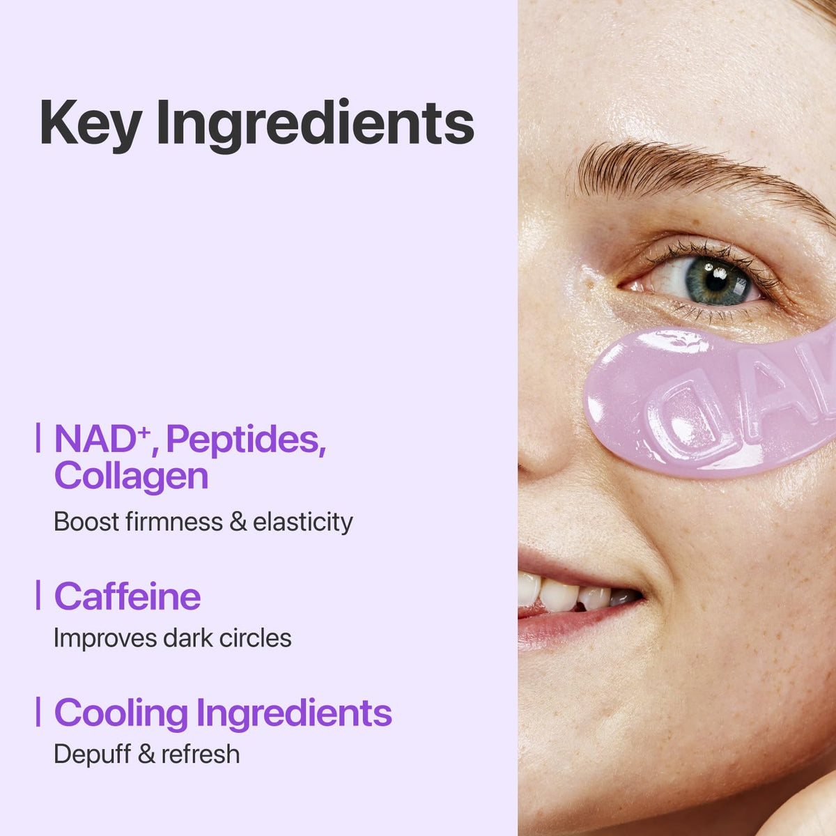 numbuzin NAD+ ingredient vial emphasizing advanced formulation benefits