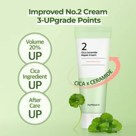 numbuzin cream on hand demonstrating spreadability and rich moisture