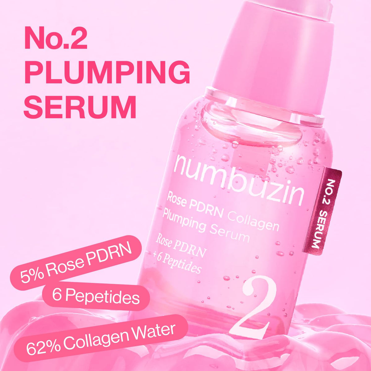 numbuzin No.2 dropper dispensing serum illustrating precise application and control