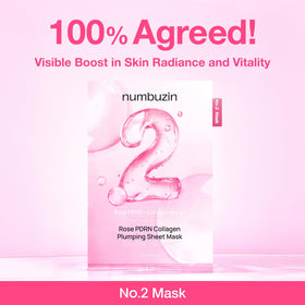 numbuzin mask applied on model delivering visible hydration