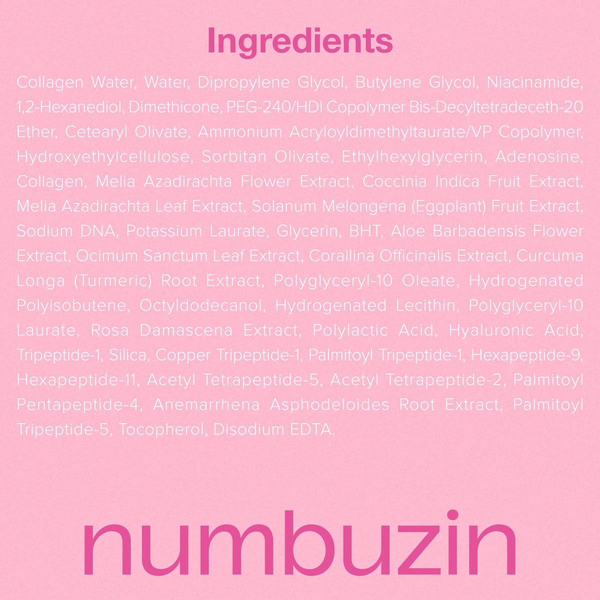 numbuzin open packaging revealing soaked single-use sheets