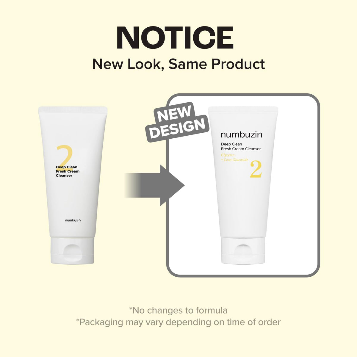 numbuzin pump and label close-up highlighting active ingredients