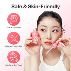numbuzin application on cheek demonstrating targeted pore-area smoothing