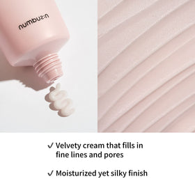 hand applying numbuzin cream to show quick absorption and primer effect