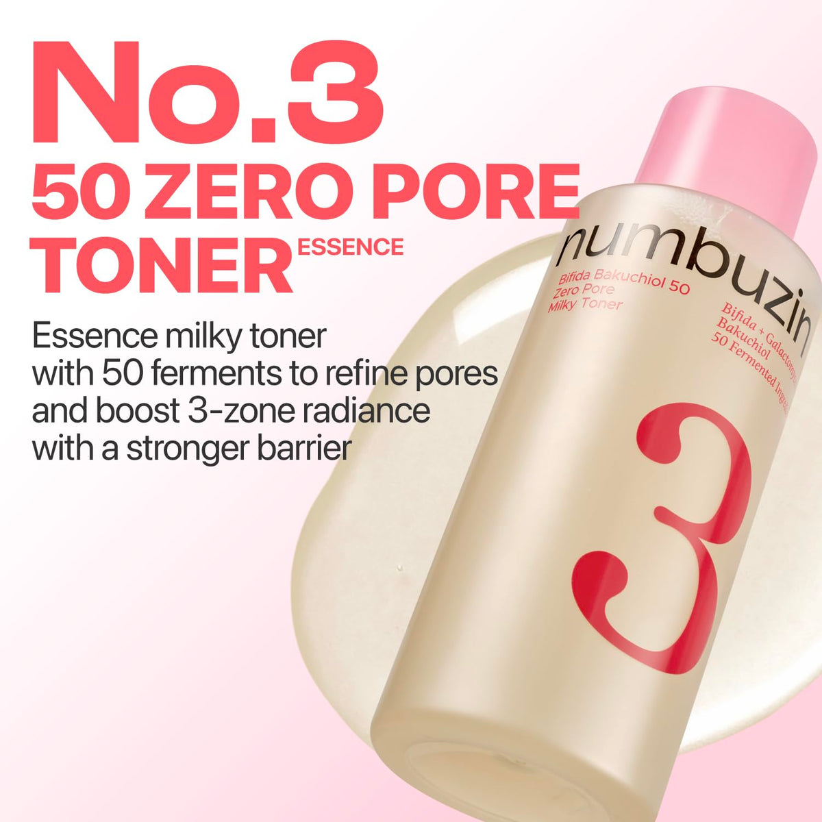 numbuzin close-up of milky texture highlighting hydration benefit