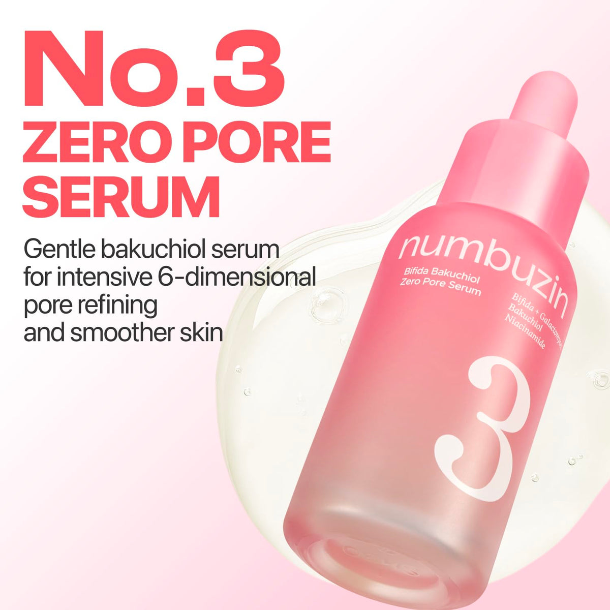 numbuzin pipette dispensing clear serum, illustrating precise application and hygiene