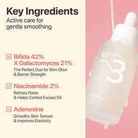 numbuzin texture on hand showing watery serum absorption benefit