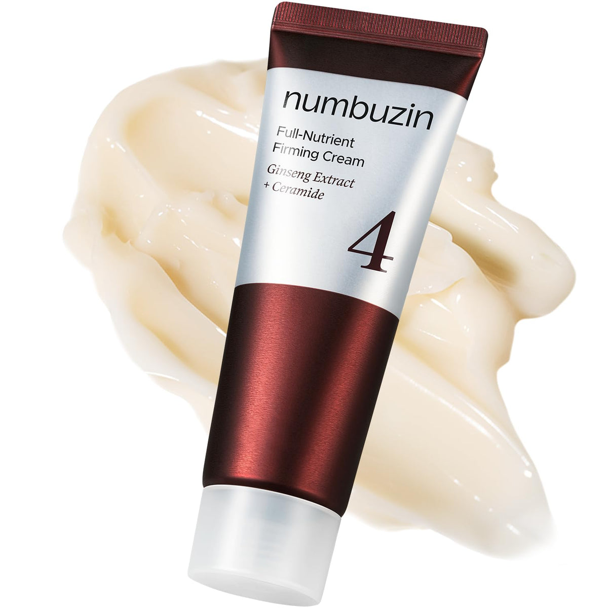 numbuzin jar front view showing sleek cream packaging and premium look