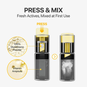 numbuzin ampoule on fingertip applied to skin for targeted spot care
