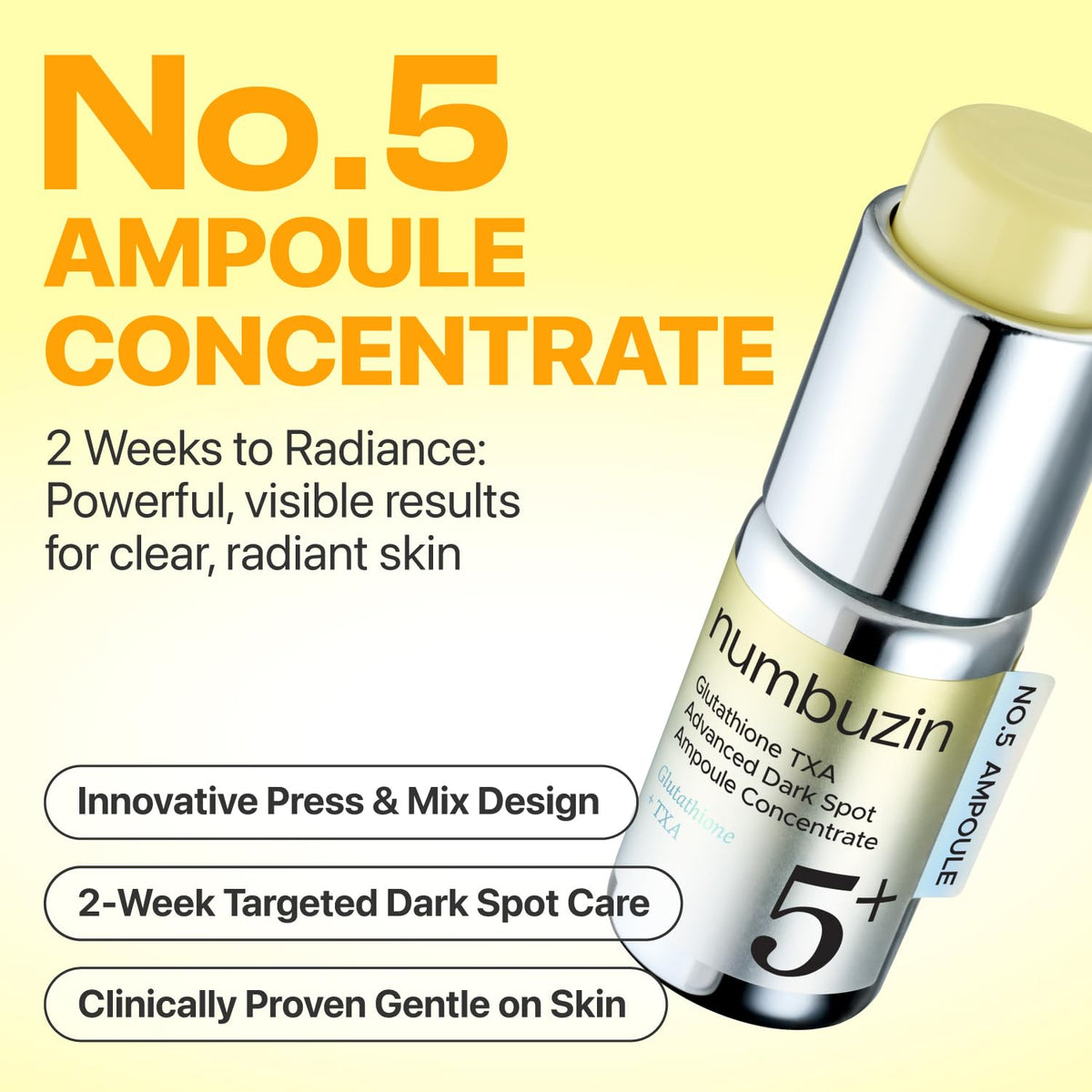 numbuzin dropper releasing ampoule texture for quick absorption benefit