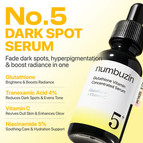 numbuzin No.5 pipette dispensing a drop highlighting targeted application benefit